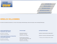 Tablet Screenshot of gbw-schweinfurt.de